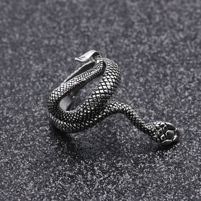 Misery Gravestone Snake - The Nevermore Gothic Ring