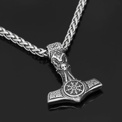 Mjolnir's Might 1 - The Nevermore Gothic Pendant Necklace Stainless Steel