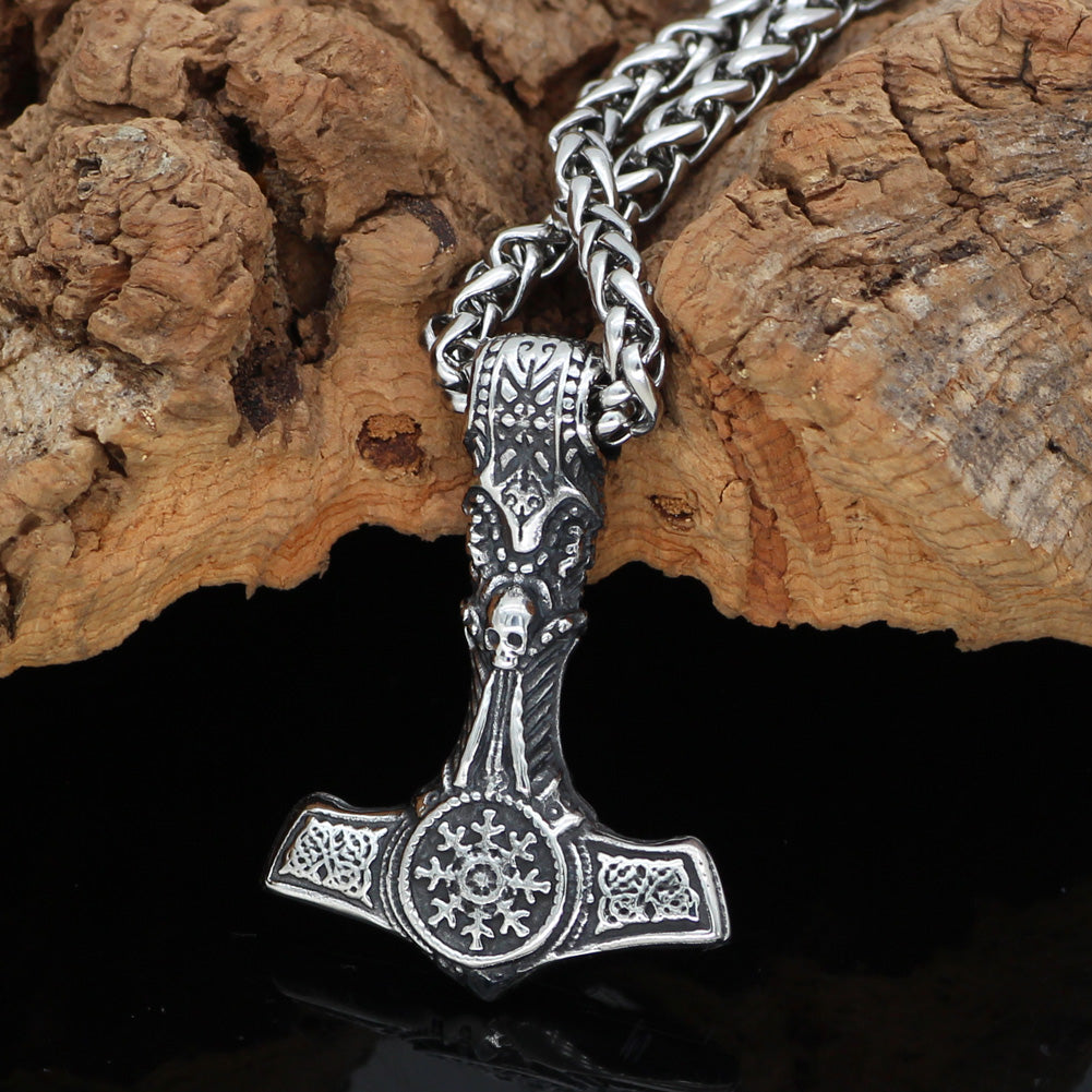 Mjolnir's Might 1 - The Nevermore Gothic Pendant Necklace Stainless Steel