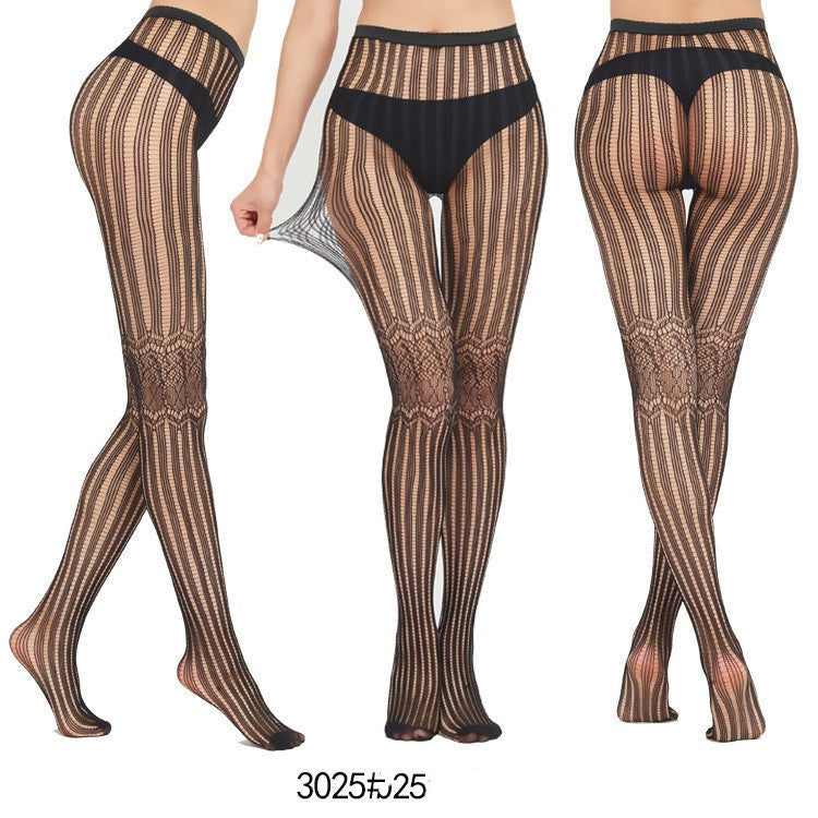 Nightweaver - The Nevermore Gothic Socks Stockings Jacquard Net Pants Fishnet Stockings Bottoming Pantyhose