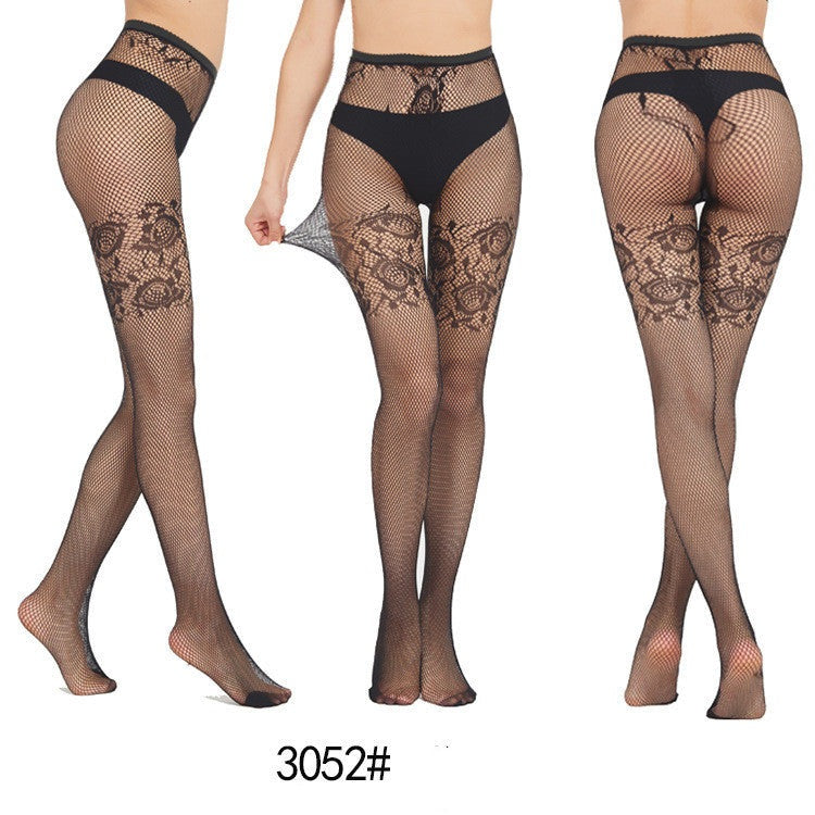 Nightweaver - The Nevermore Gothic Socks Stockings Jacquard Net Pants Fishnet Stockings Bottoming Pantyhose