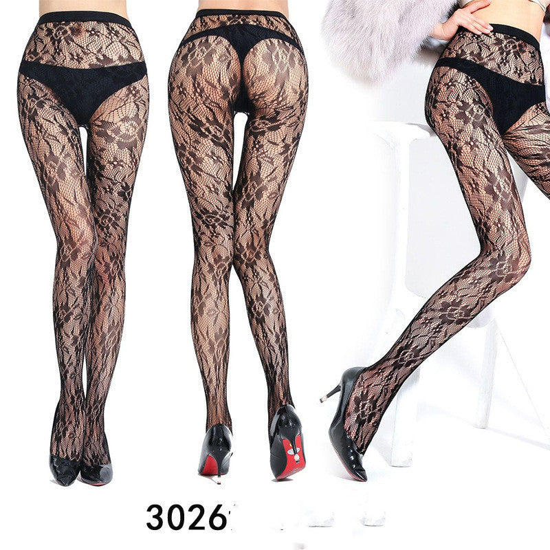 Nightweaver - The Nevermore Gothic Socks Stockings Jacquard Net Pants Fishnet Stockings Bottoming Pantyhose