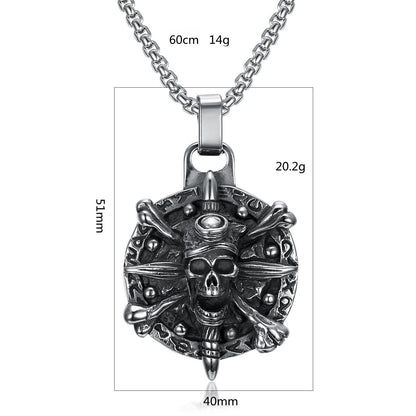 Nordic Havoc The Nevermore Gothic Pendant Necklace Stainless Steel Viking Norse