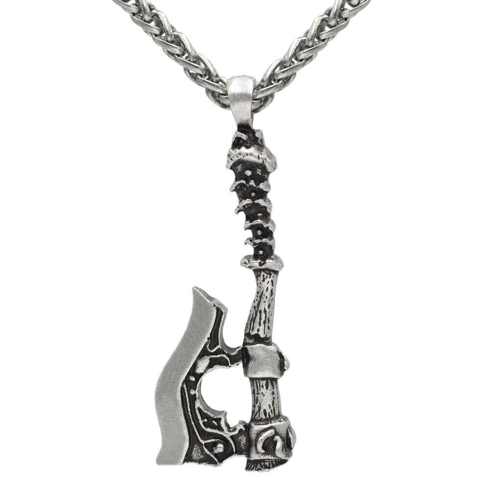 Nordic Pirate Ax - The Nevermore Gothic Pendant Necklace Viking Norse