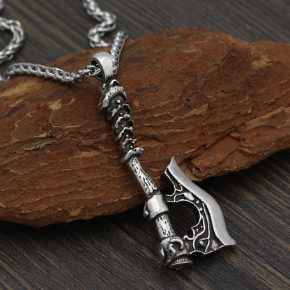 Nordic Pirate Ax - The Nevermore Gothic Pendant Necklace Viking Norse