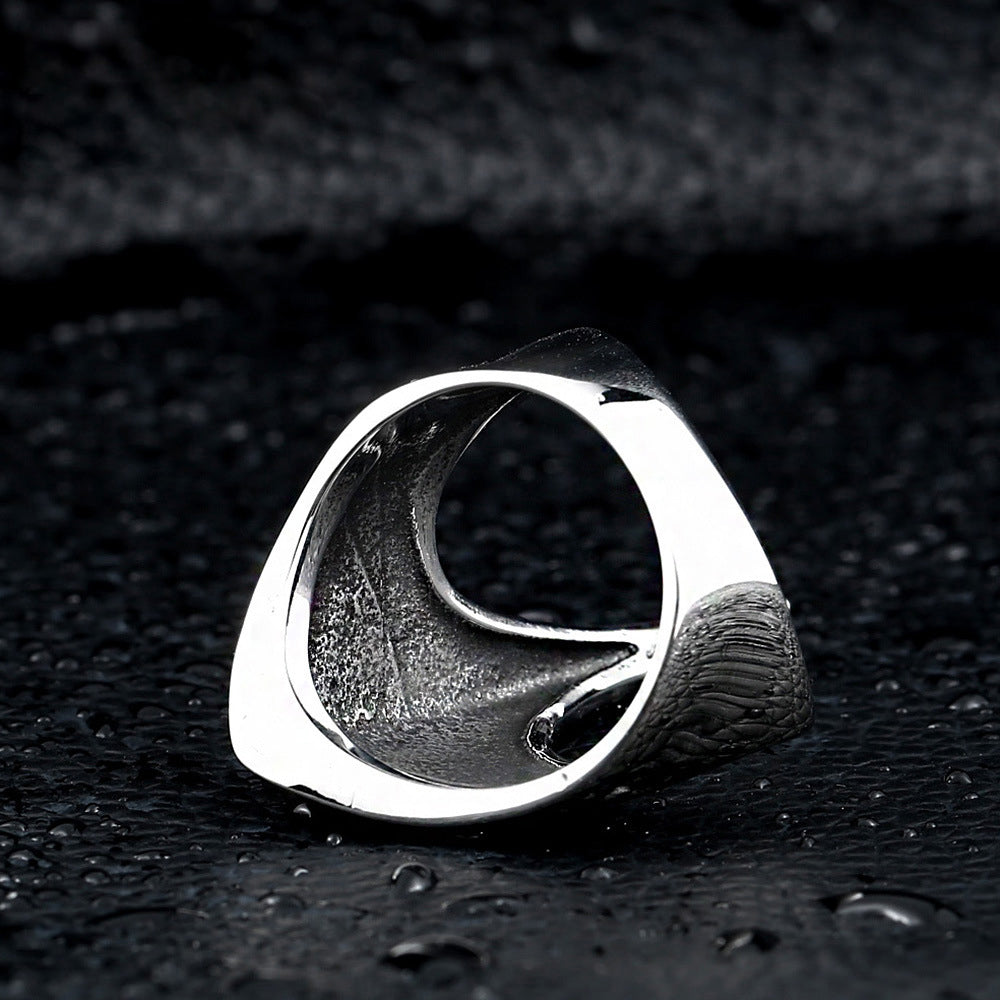 Nordic Raven's Claw - The Nevermore Gothic Ring Titanium Steel