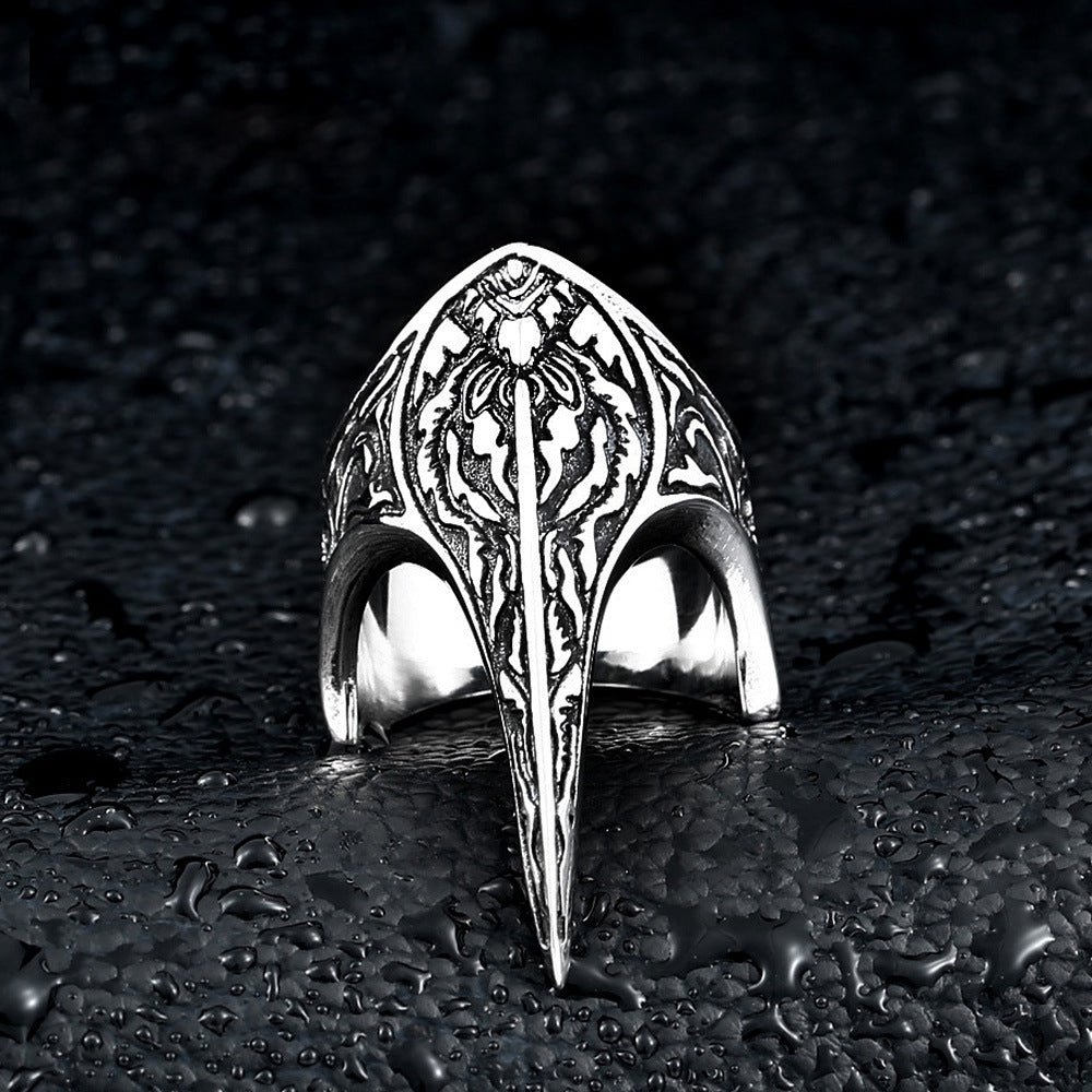 Nordic Raven's Claw - The Nevermore Gothic Ring Titanium Steel