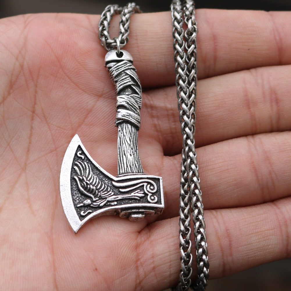 Norse Battle Axe - The Nevermore Gothic Pendant Necklace Viking Norse