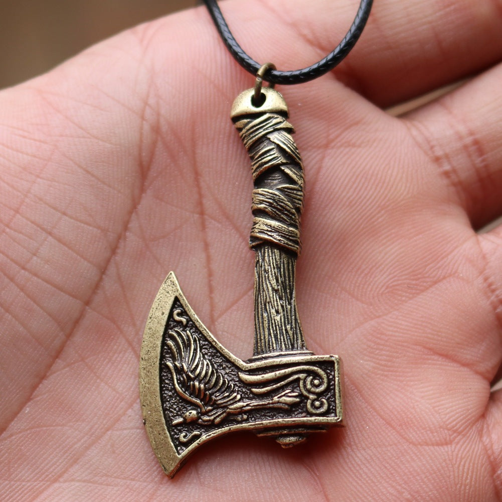 Norse Battle Axe - The Nevermore Gothic Pendant Necklace Viking Norse