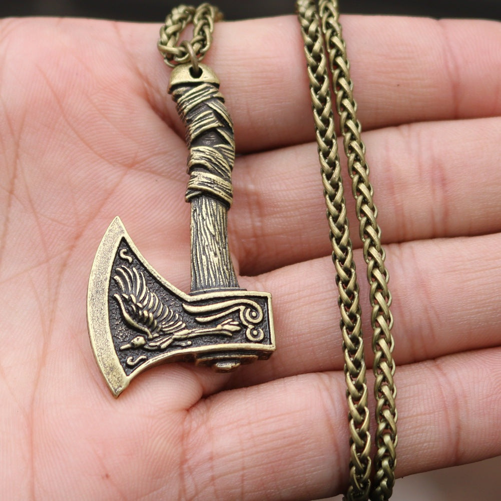 Norse Battle Axe - The Nevermore Gothic Pendant Necklace Viking Norse