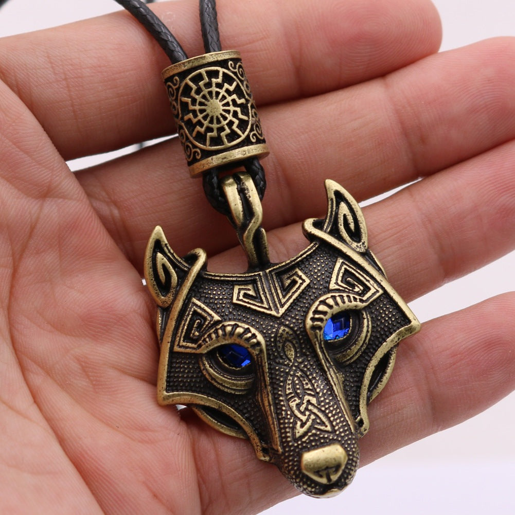 Norse Canine Emblem - The Nevermore Gothic Pendant Necklace Viking Norse