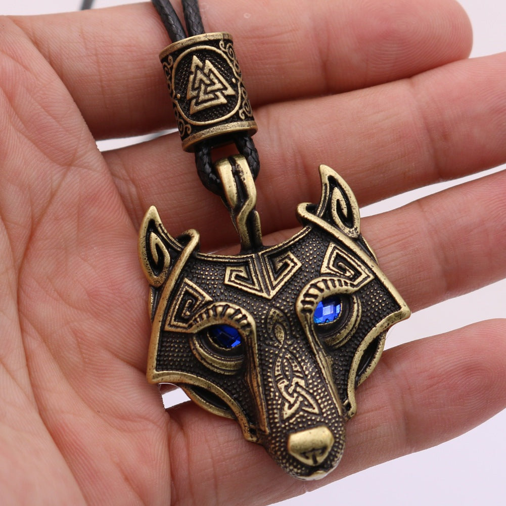 Norse Canine Emblem - The Nevermore Gothic Pendant Necklace Viking Norse