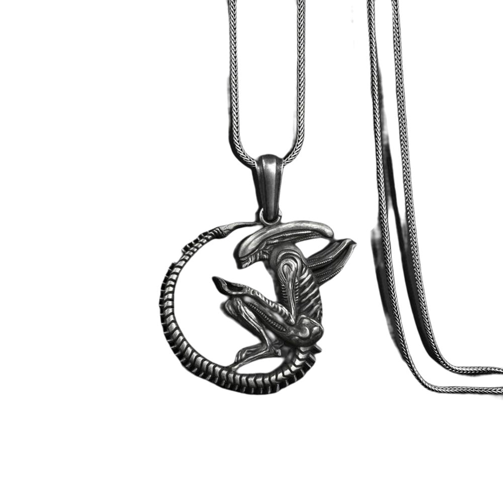 Nostromo - The Nevermore Titanium Steel Alien Pendant - Necklace for Men