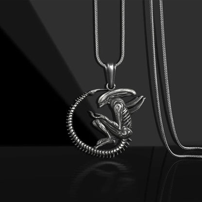 Nostromo - The Nevermore Titanium Steel Alien Pendant - Necklace for Men