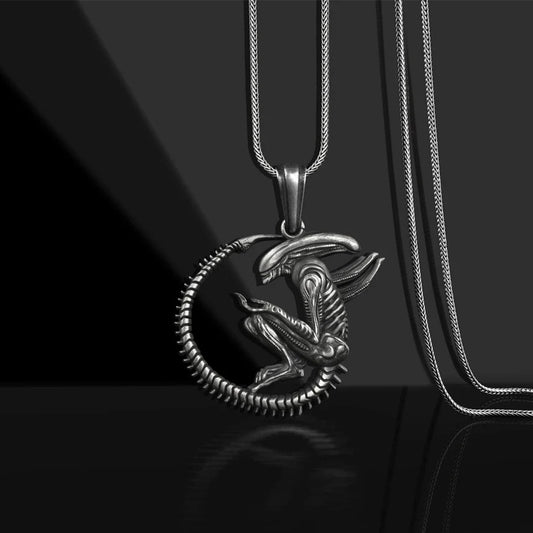 Nostromo - The Nevermore Titanium Steel Alien Pendant - Necklace for Men