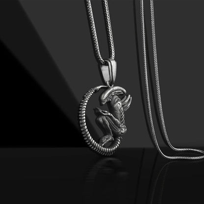 Nostromo - The Nevermore Titanium Steel Alien Pendant - Necklace for Men