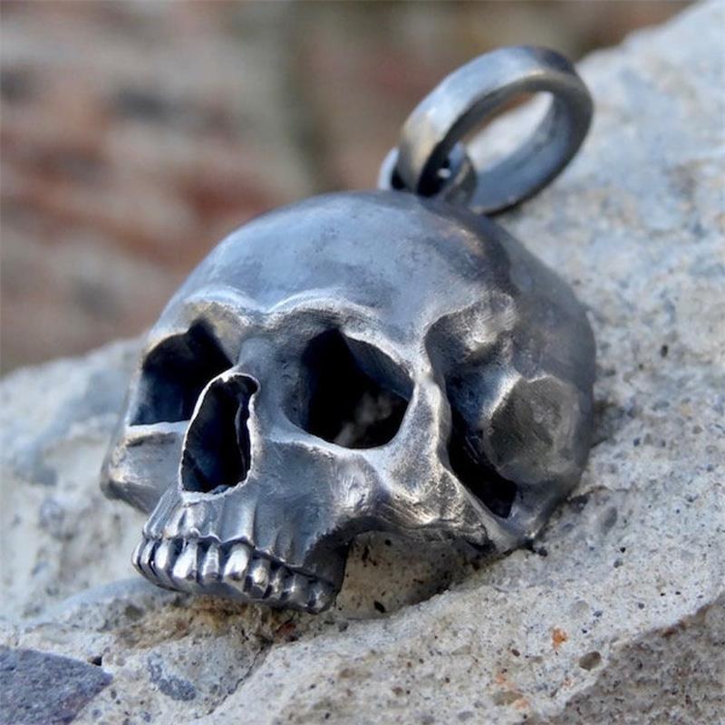 Old-world Skull - The Nevermore Gothic Pendant Necklace Stainless Steel