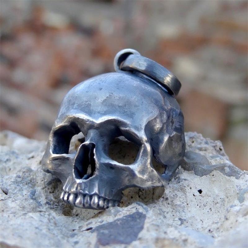 Old-world Skull - The Nevermore Gothic Pendant Necklace Stainless Steel