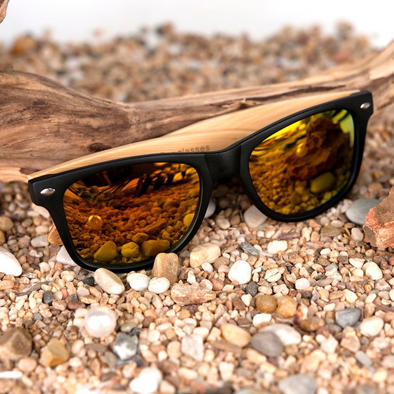 Orion - The Nevermore Wooden Polarized Sunglasses for Men & Women