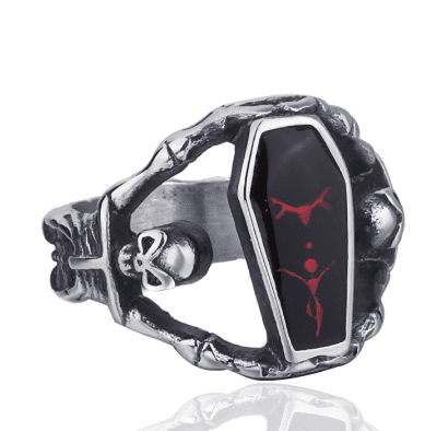 Phantom Veil- The Nevermore Gothic Men's Ring