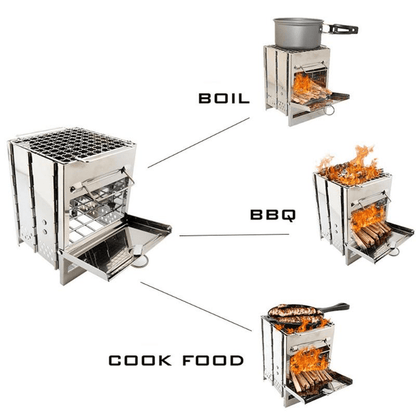 Portable Grill - The Nevermore Mini Folding Stove