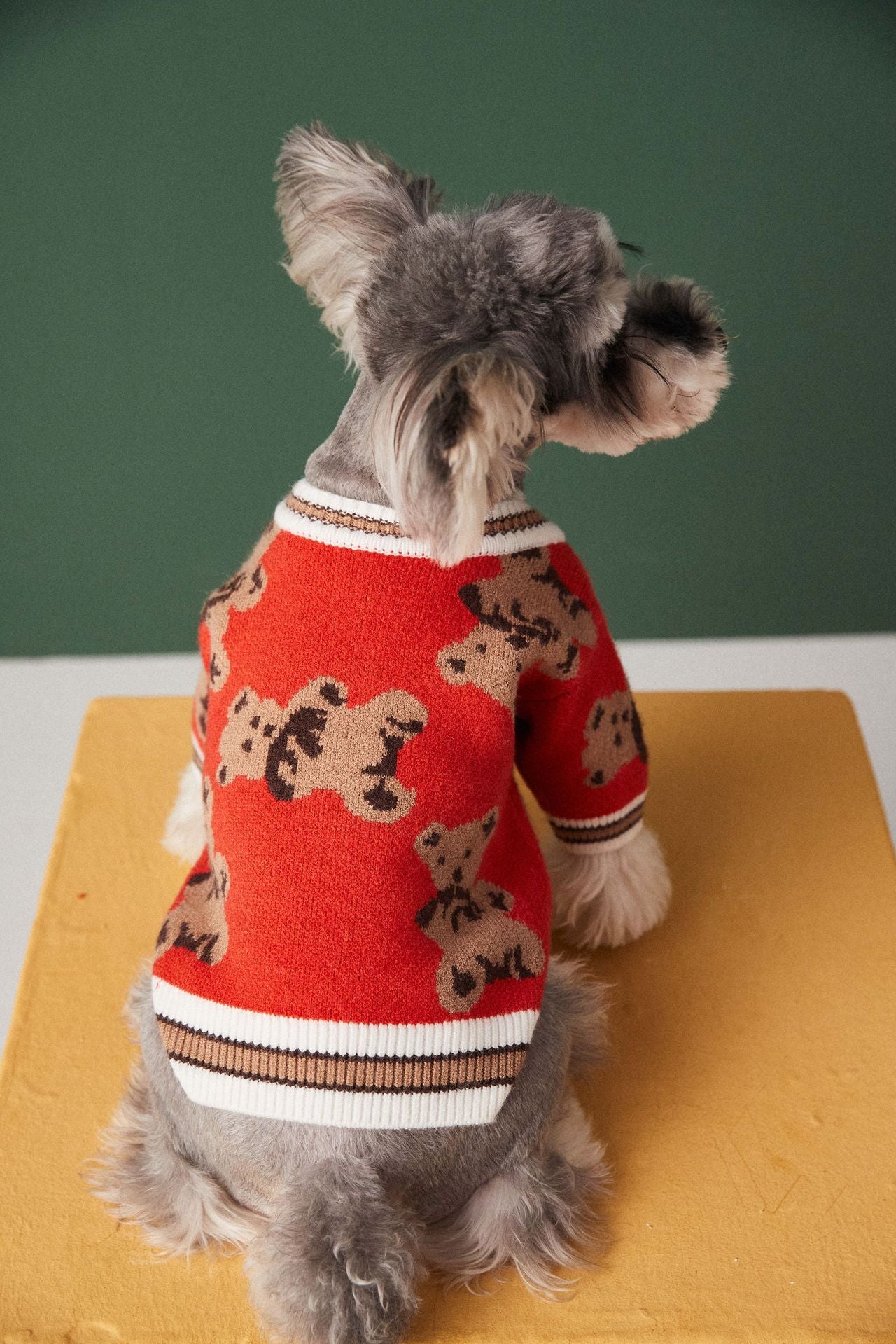 PreppyPaws V-Neck Striped Sweater for Dogs and Cats - The Nevermore Pet Apparel