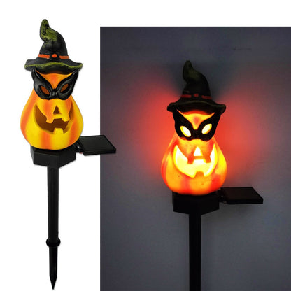 Pumpkin Glow Solar Lantern - The Nevermore Halloween decor