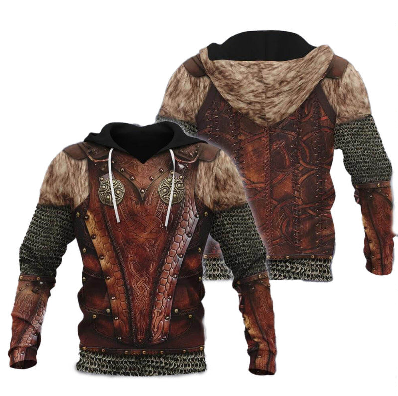 Ragnar Bolt - The Nevermore 3D Long Sleeve Hooded Sweater for Men