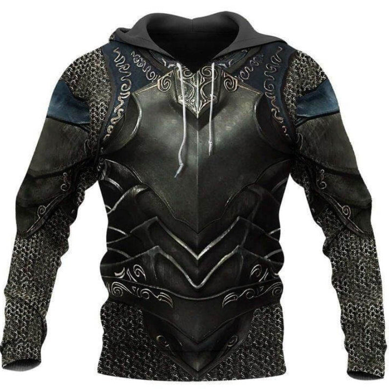 Ragnar Bolt - The Nevermore 3D Long Sleeve Hooded Sweater for Men