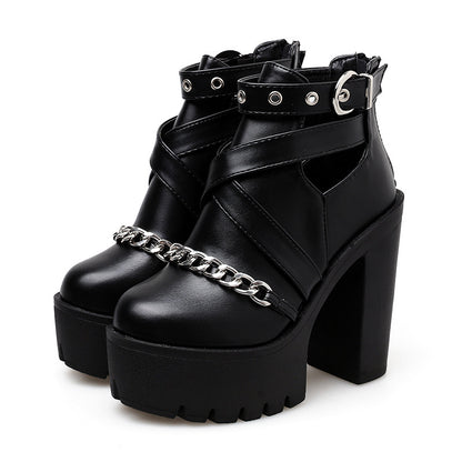 Raine Vale - The Nevermore Gothic High-heeled Boots for Women