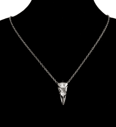 Raven Cranium - The Nevermore Gothic Pendant Necklace