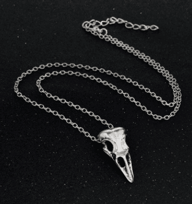 Raven Cranium - The Nevermore Gothic Pendant Necklace