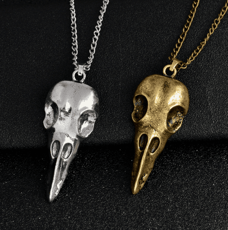 Raven Cranium - The Nevermore Gothic Pendant Necklace