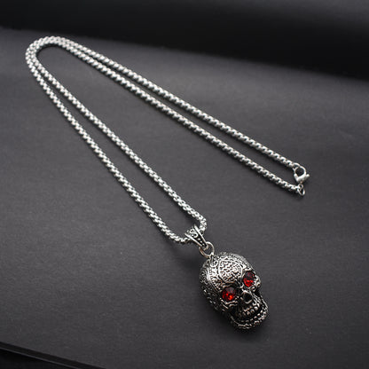 Red Eyed Skull - The Nevermore Gothic Pendant