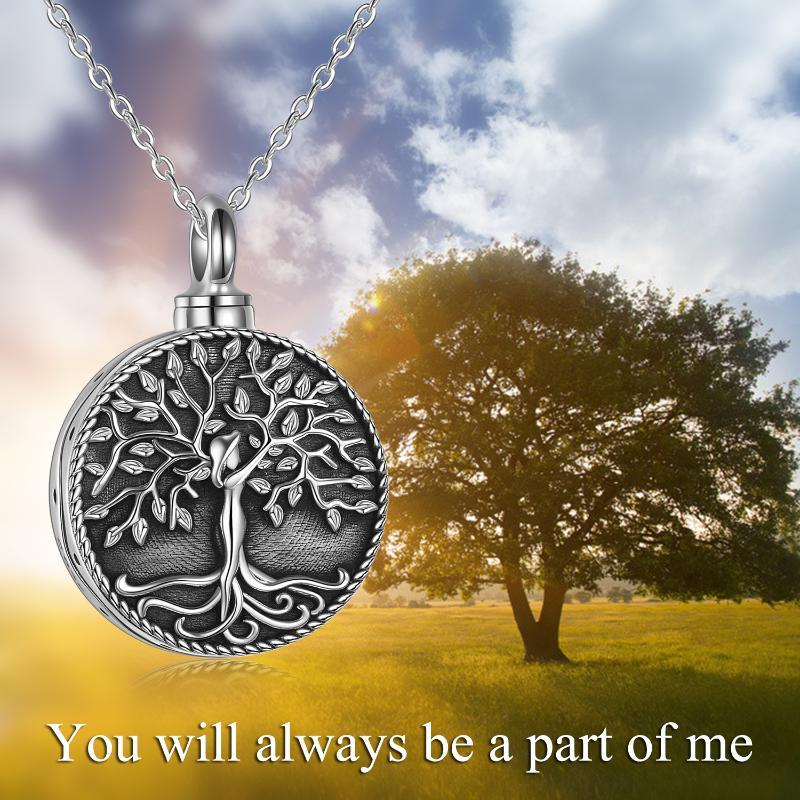 Reidun Tree of Life - The Nevermore Pendant Necklace Urn 925 Sterling Silver