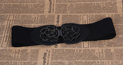 Rose Flower Elastic Belt - The Nevermore Belts for Women