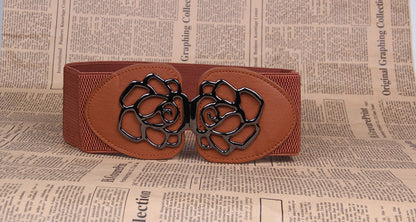 Rose Flower Elastic Belt - The Nevermore Belts for Women