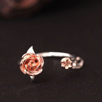 Rose Flower - The Nevermore Ring 925 Sterling Silver