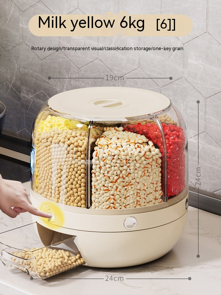 Rotating Cereal Jar - The Nevermore Storage Box Rotating