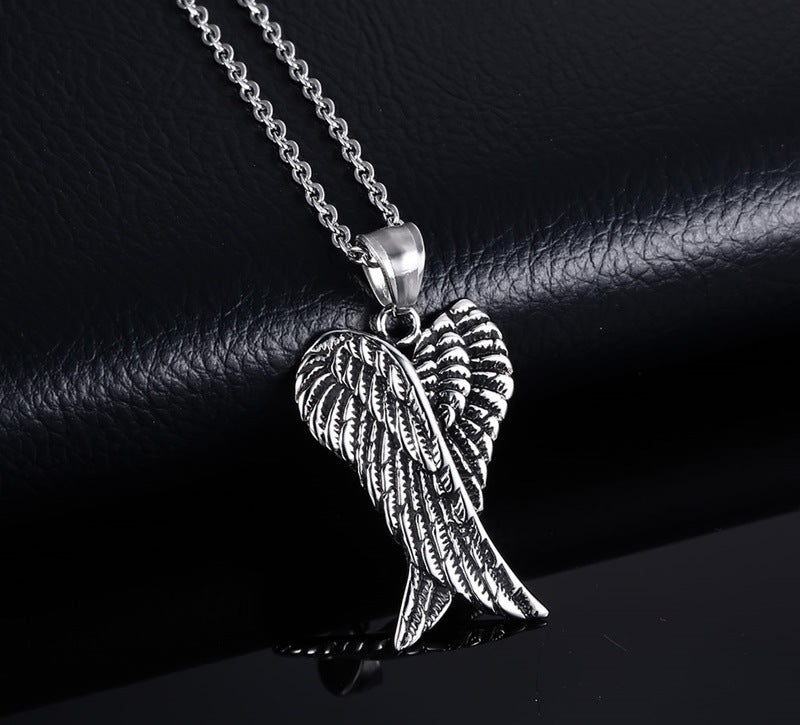 Seraphic Wings - The Nevermore Gothic Pendant Necklace