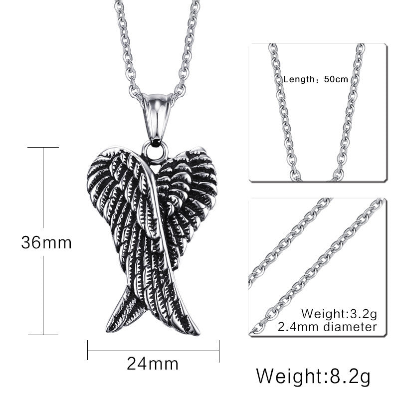 Seraphic Wings - The Nevermore Gothic Pendant Necklace