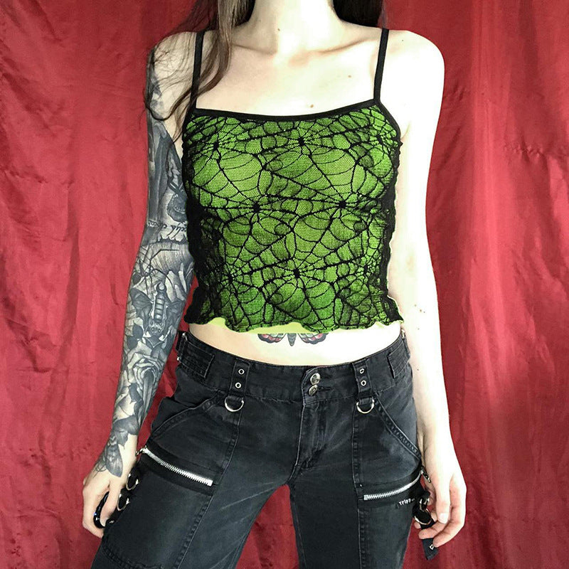 Sexy Sling Spider Element - The Nevermore Gothic Tank Top