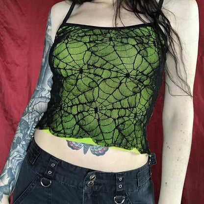 Sexy Sling Spider Element - The Nevermore Gothic Tank Top