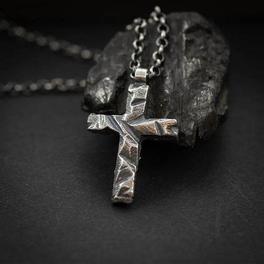 Shadow Sentinel - The Nevermore Men's Cross Pendant