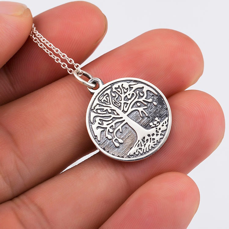 Silver Tree of Life - The Nevermore Pendant 925 Sterling Silver