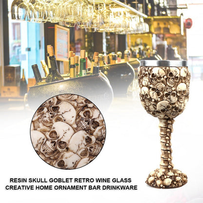 Skulls - The Nevermore Gothic Goblet Wine Resin Cup Tableware Ornament