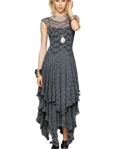 Skye Lace Dress - Elegant Polyester Blend and Spandex by The Nevermore