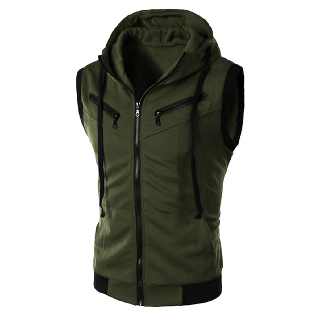 Sleeveless Hooded Vest - The Nevermore Vests for Man