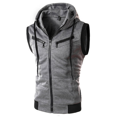 Sleeveless Hooded Vest - The Nevermore Vests for Man