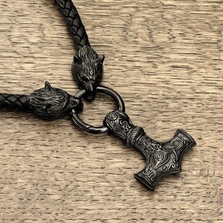 Somerled Thor's Hammer - The Nevermore Norse Vikings Pendant Necklace for Men